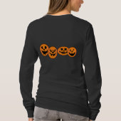 Hocus Pocus Halloween Witch Cat Jack O Lantern Fun T-shirt (Achterkant)