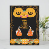 Hocus Pocus Halloween Witch Gold Lijst Spooky Dark Kaart (Staand voorkant)