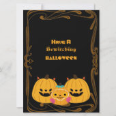 Hocus Pocus Halloween Witch Gold Lijst Spooky Dark Kaart (Achterkant)