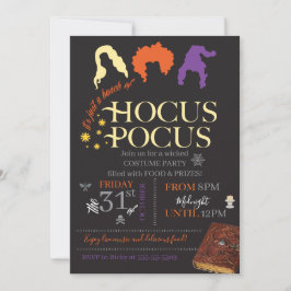 Hocus Pocus Halloweenfeest Kaart