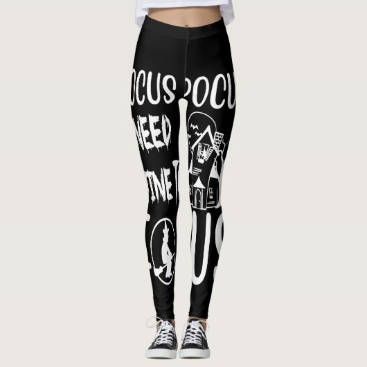 hocus pocus heb wijn nodig om te focussen leggings (Voorkant)