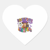 Hocus Pocus Heifer Halloween Koe Hart Sticker (Voorkant)