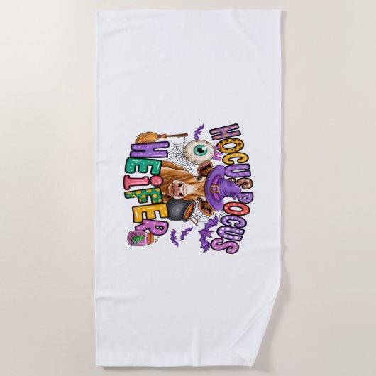 Hocus Pocus Heifer Halloween Koe Strandlaken (Voorkant)