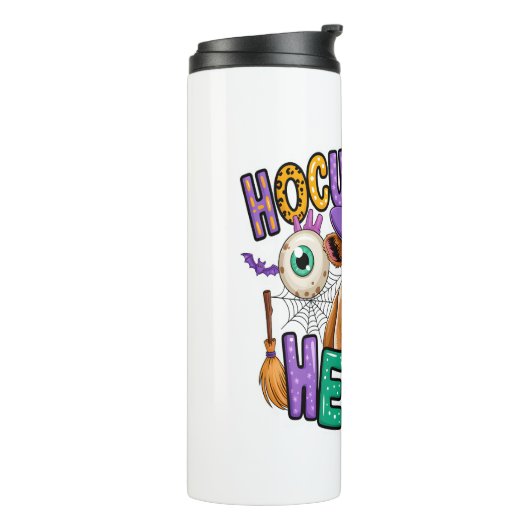 Hocus Pocus Heifer Halloween Koe Thermosbeker (Gedraaid links)