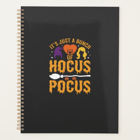 Hocus Pocus Heks Halloween Vectorontwerp Planner (Voorkant)