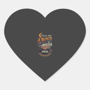 Hocus Pocus Heksenbezem Zwarte Kat Magische Ketel Hart Sticker