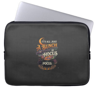 Hocus Pocus Heksenbezem Zwarte Kat Magische Ketel  Laptop Sleeve