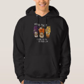 Hocus Pocus I Need Coffee To Focus Halloween Teach Hoodie (Voorkant)