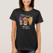 Hocus Pocus I Need Coffee To Focus Halloween Teach T-shirt (Voorkant)