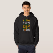 Hocus Pocus I Need Coffee To Focus  Halloween Wome Hoodie (Voorkant volledig)