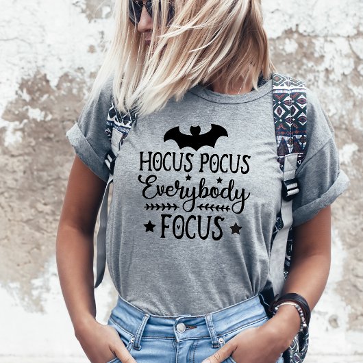Hocus Pocus Iedereen Focus Docer Halloween T-shirt