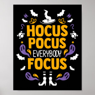 Hocus Pocus Iedereen Focus Halloween Outfit Hallo Poster