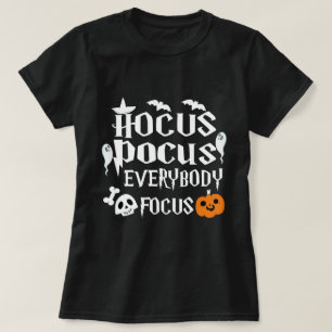 Hocus Pocus Iedereen Focus Heks T-Shirt , Hocus