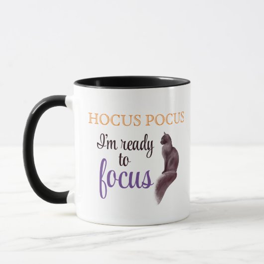 Hocus Pocus Ik ben klaar om me te focussen Mok (Links)