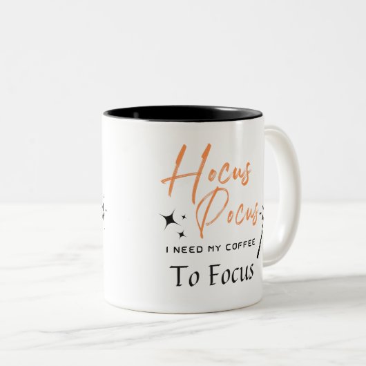 Hocus Pocus Ik heb Coffe nodig om Mok te focussen (Voorkant rechts)