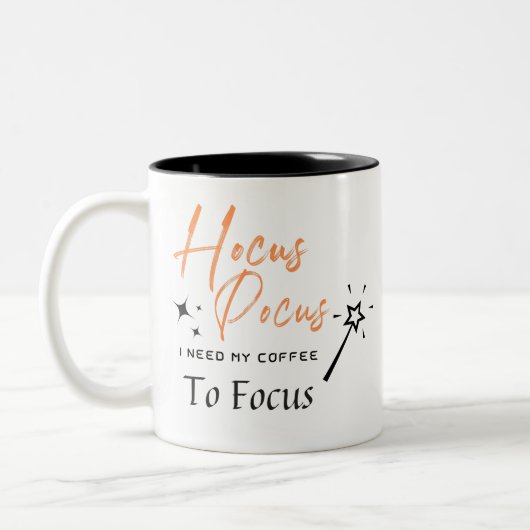 Hocus Pocus Ik heb Coffe nodig om Mok te focussen (Links)