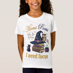Hocus Pocus Ik Heb Focus Hebben Cute Heksen Design T-shirt
