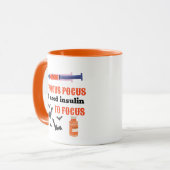 Hocus Pocus Ik heb insuline nodig om diabetisch te Mok (Voorkant links)