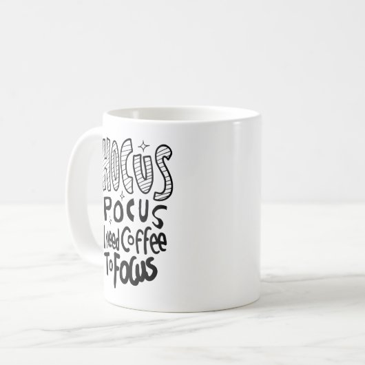 Hocus Pocus ik heb koffie nodig om de Mok van het  (Voorkant links)