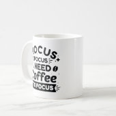Hocus Pocus ik heb koffie nodig om de Mok van koff (Voorkant links)