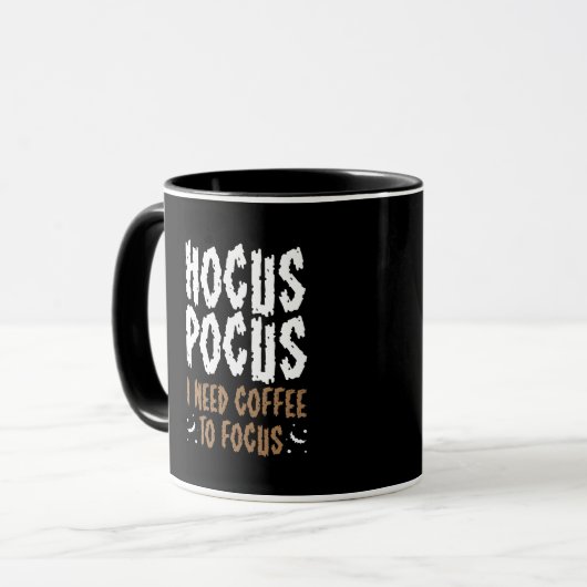 Hocus Pocus ik heb koffie nodig om Funny Halloween Mok (Voorkant links)