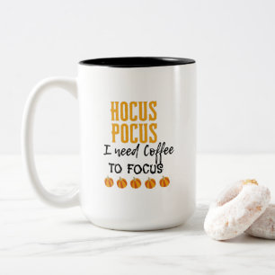 Hocus Pocus Ik heb koffie nodig om Halloween 2-foc Tweekleurige Koffiemok
