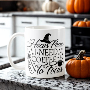 Hocus Pocus Ik heb koffie nodig om Halloween-citaa Koffiemok