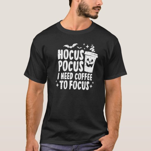 Hocus Pocus ik heb koffie nodig om Halloween Paro T-shirt (Voorkant)