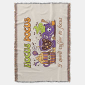 Hocus Pocus - Ik heb koffie nodig om me te concent Deken (Voorkant Verticaal)