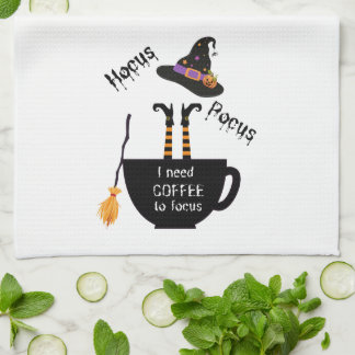 Hocus Pocus Ik heb koffie nodig om me te concentre Theedoek