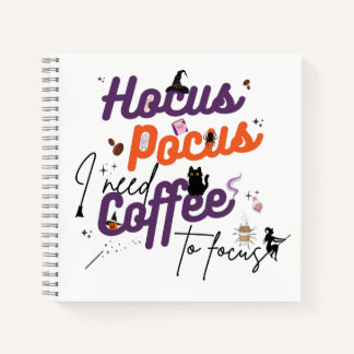 Hocus Pocus Ik heb koffie nodig om Notitieboek te