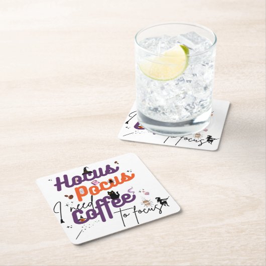 Hocus Pocus Ik heb koffie nodig om Notitieboek te  Kartonnen Onderzetters (Insitu)