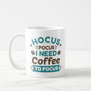 Hocus Pocus ik heb koffie nodig om te focussen Koffiemok