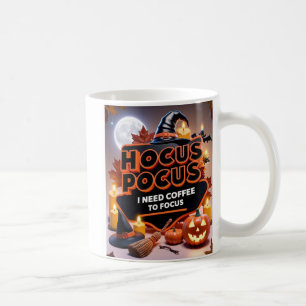 Hocus Pocus Ik heb koffie nodig om te focussen Koffiemok