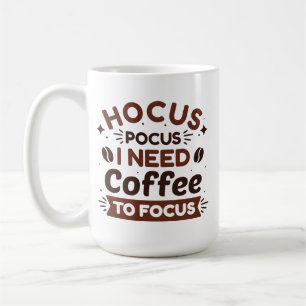 Hocus Pocus ik heb koffie nodig om te focussen Koffiemok
