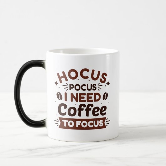 Hocus Pocus ik heb koffie nodig om te focussen Magische Mok (Links)
