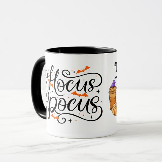 Hocus Pocus Ik heb koffie nodig om te focussen Mok (Voorkant links)