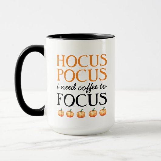 Hocus Pocus Ik heb koffie nodig om te focussen Mok (Links)