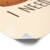 "Hocus Pocus Ik heb koffie nodig om te focussen" Perfect Poster (Hoek)