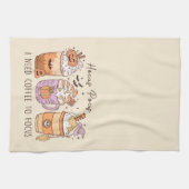 "Hocus Pocus Ik heb koffie nodig om te focussen" Theedoek (Horizontaal)