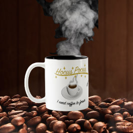 Hocus Pocus Ik heb koffie nodig om te focussen Tweekleurige Koffiemok