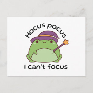 Hocus Pocus Ik Kan Niet Focussen Kikker Briefkaart