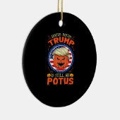 Hocus Pocus is nog steeds mijn Potus Trumpkin Hall Keramisch Ornament (Rechts)