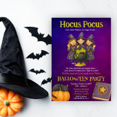 Hocus Pocus Kids Halloweenfeest Kaart