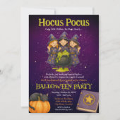 Hocus Pocus Kinder Halloween Party Kaart (Voorkant)