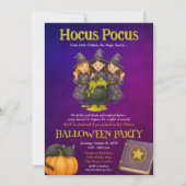 Hocus Pocus Kinder Halloween Party Kaart (Voorkant)