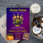 Hocus Pocus Kinder Halloween Party Kaart