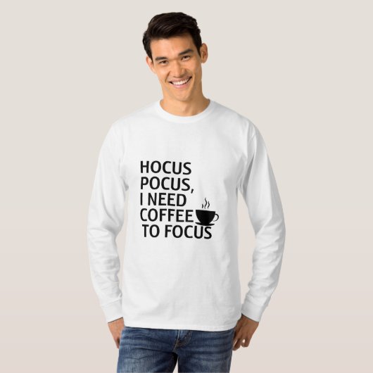 Hocus Pocus Koffie Halloween T-shirt (Voorkant volledig)