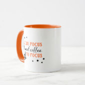 Hocus Pocus Koffie om je te concentreren Oranje Ha Mok (Voorkant links)