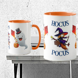 Hocus Pocus Magic Broom Witch Boo Halloween Party Mok